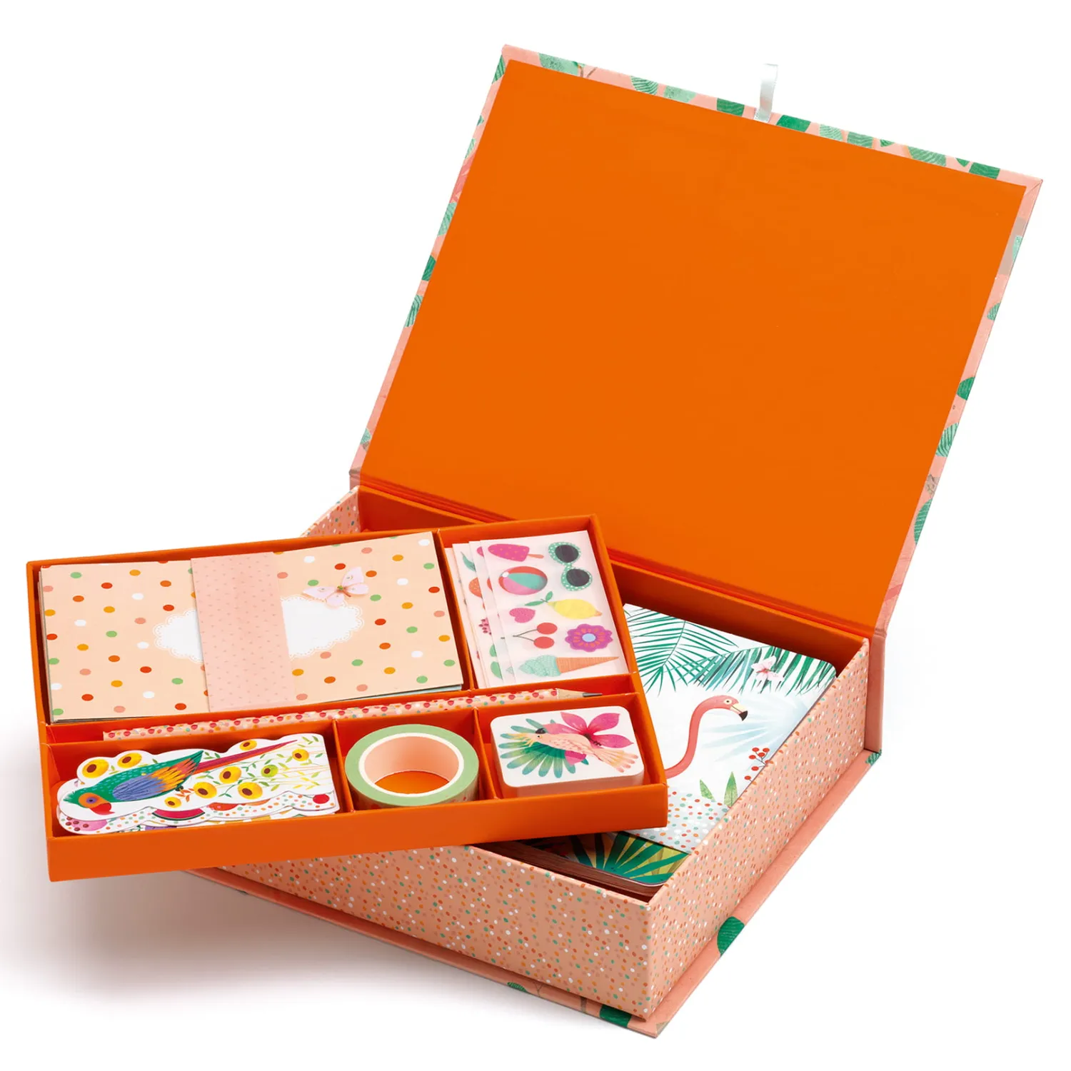 Zestawy Kreatywne|Diy | Djeco Kuferek z zestawem papierniczym MARIE
