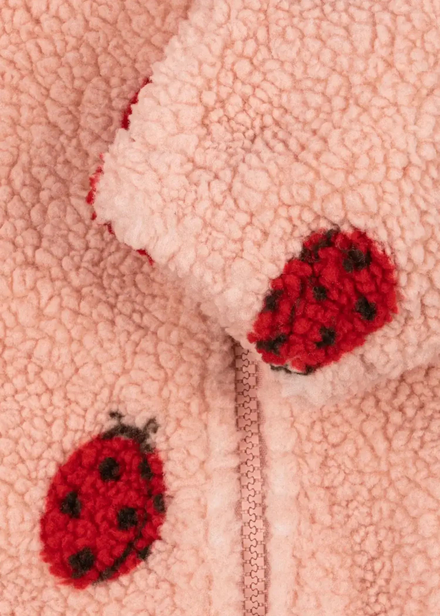Ubranka Dziecięce | Konges slojd Kurtka pluszowa Jody - ladybug pink
