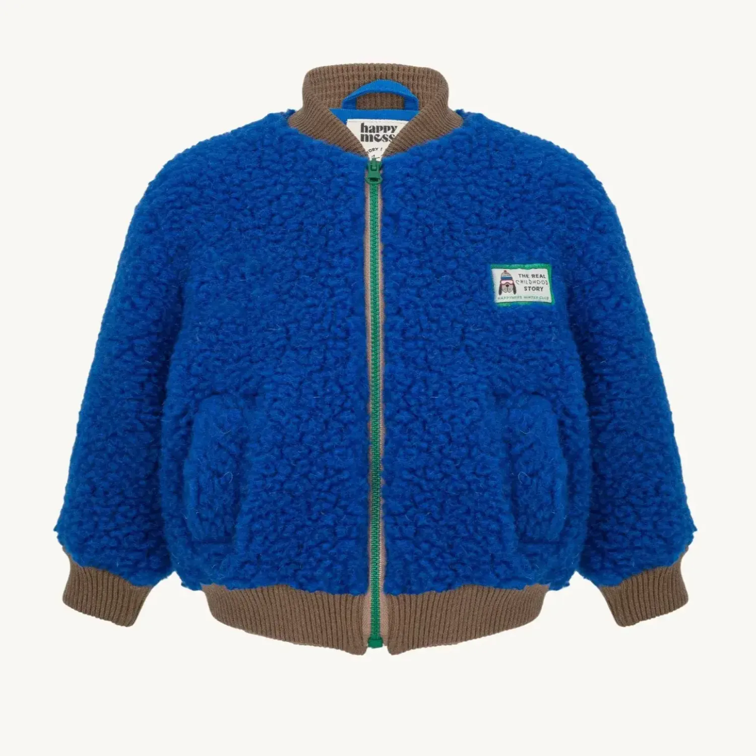 Ubranka Dziecięce | Happymess Kurtka wełniana merino - cobalt