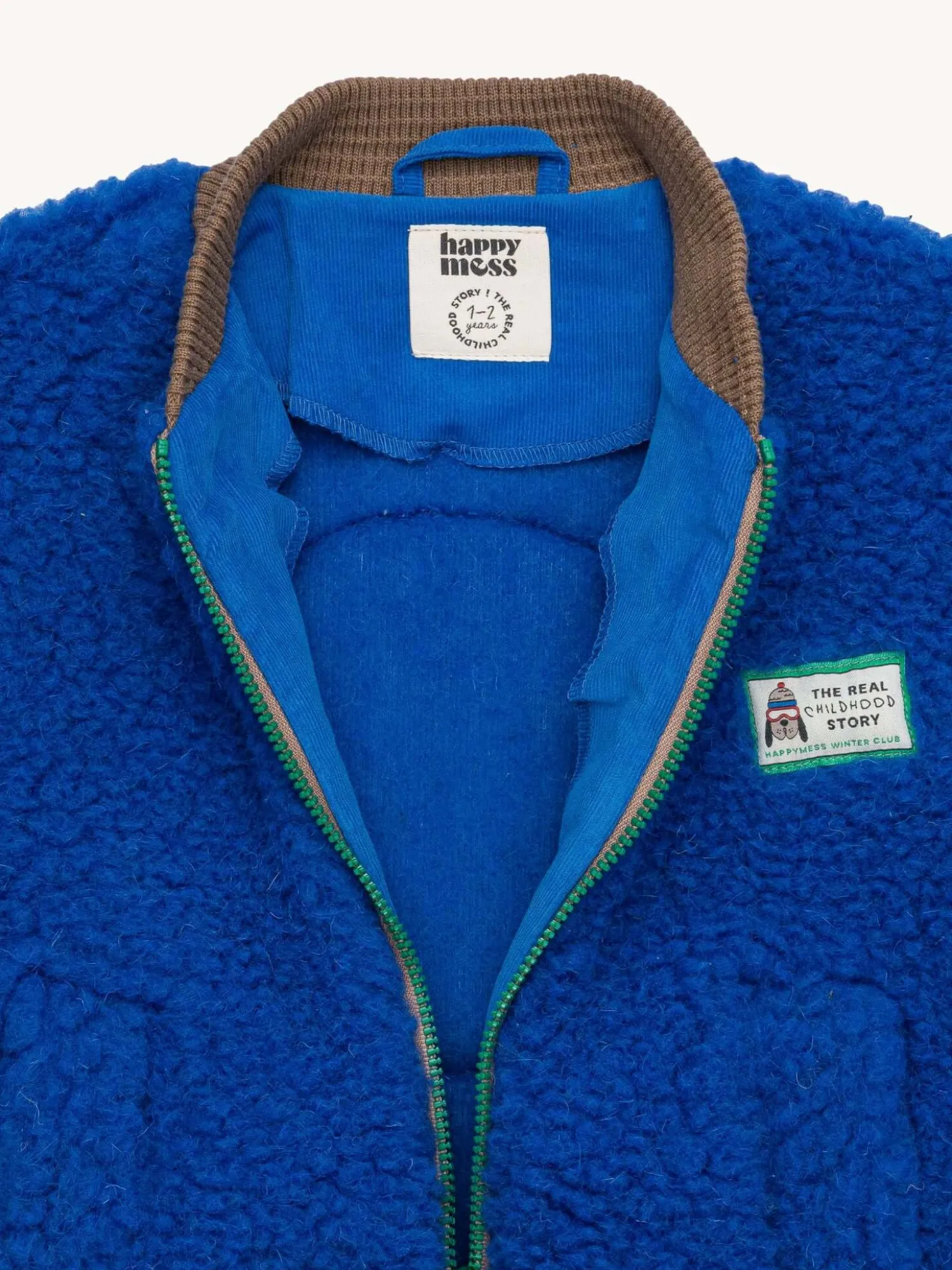 Ubranka Dziecięce | Happymess Kurtka wełniana merino - cobalt