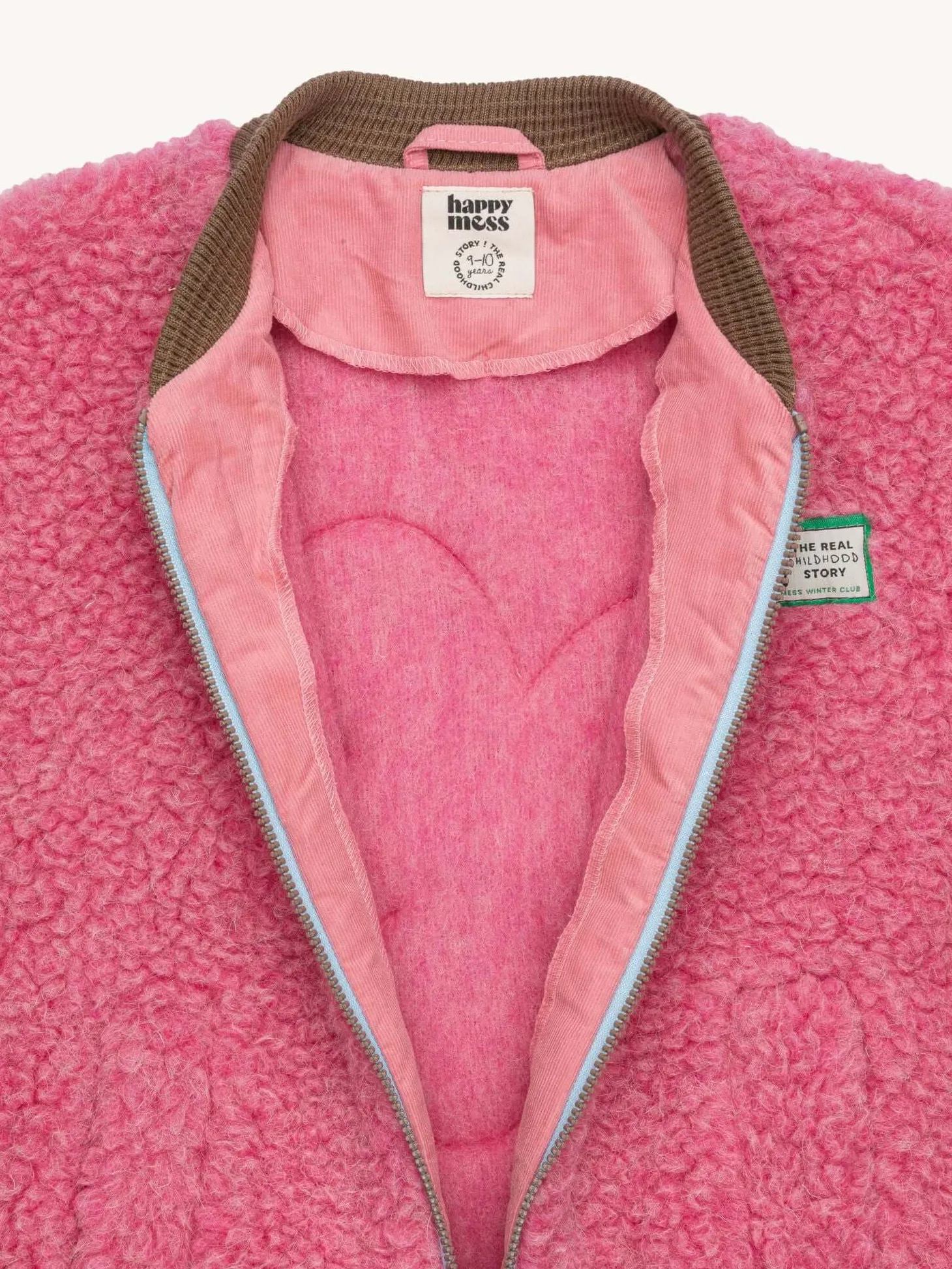 Kurtka wełniana merino - dusty pink