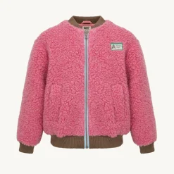Kurtka wełniana merino - dusty pink