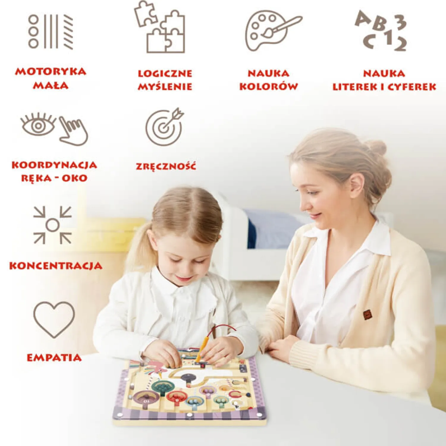 Aktywizujące|3 Lata + | TOPBRIGHT Labirynt magnetyczny Fantastyczny jednorożec, 3+