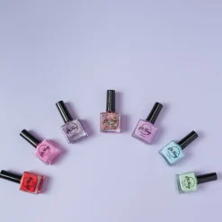 Lakier do paznokci Konfetti, 12 ml, bio brokat, roślinna formuła