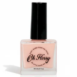 Naturalne Kosmetyki | Oh Flossy Lakier do paznokci Peach, 12 ml, bio brokat, roślinna formuła