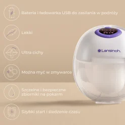 Laktator podwójny bezprzewodowy Hands-free
