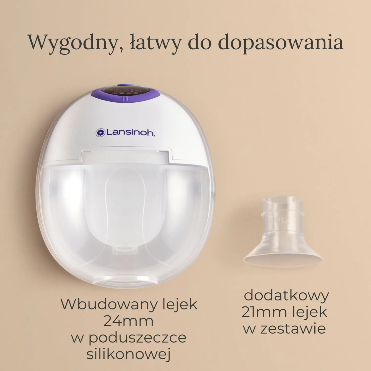 Karmienie Piersią|Laktatory | Lansinoh Laktator pojedyńczy bezprzewodowy Hands-free