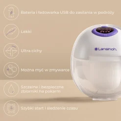 Karmienie Piersią|Laktatory | Lansinoh Laktator pojedyńczy bezprzewodowy Hands-free