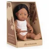 3 Lata +|2 Lata + | Miniland Lalka chłopiec Rdzenny Amerykanin 38cm Doll