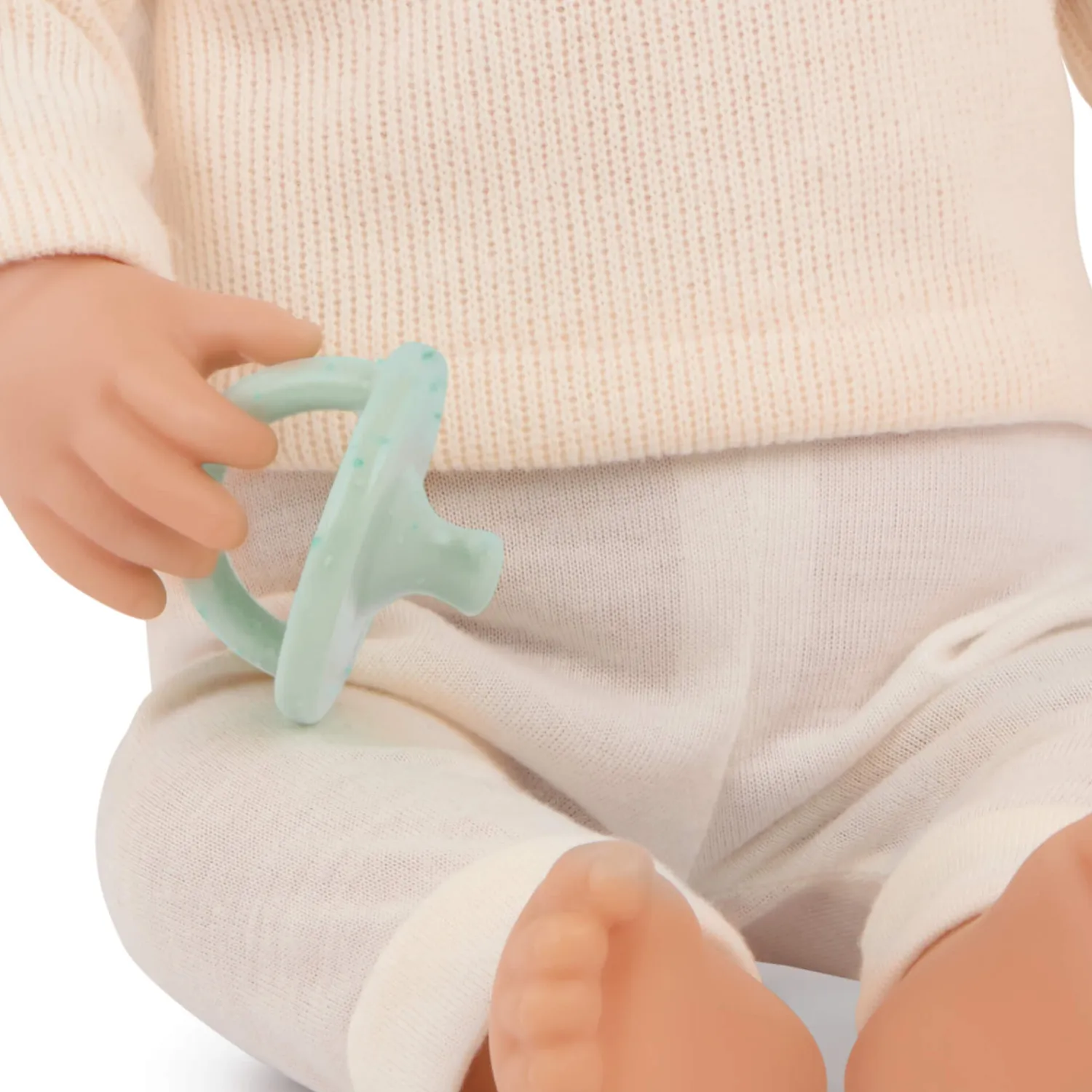 6 Lat+|3 Lata + | LullaBaby Lalka niemowlę chłopiec z włosami i smoczkiem, w dwuczęściowym ubranku - blondyn