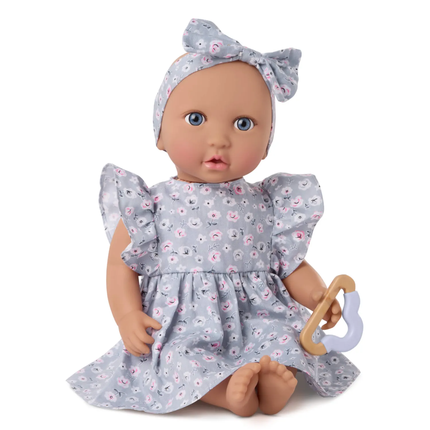 6 Lat+|3 Lata + | LullaBaby Lalka niemowlę w sukience i opasce, z dodatkowymi śpioszkami i kubkiem niekapkiem