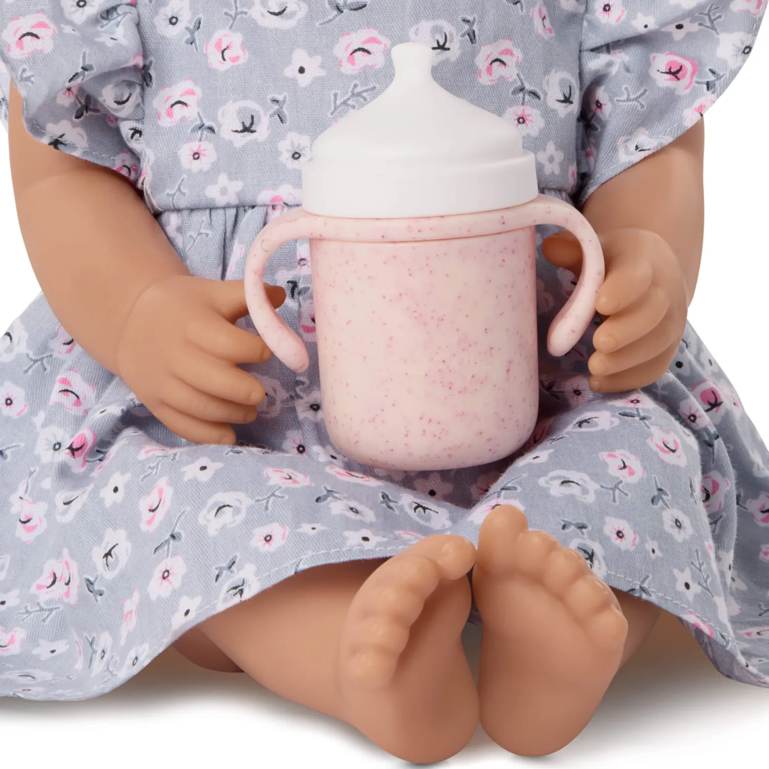 6 Lat+|3 Lata + | LullaBaby Lalka niemowlę w sukience i opasce, z dodatkowymi śpioszkami i kubkiem niekapkiem