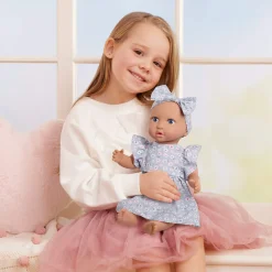 6 Lat+|3 Lata + | LullaBaby Lalka niemowlę w sukience i opasce, z dodatkowymi śpioszkami i kubkiem niekapkiem
