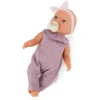 6 Lat+|3 Lata + | LullaBaby Lalka niemowlę ze smoczkiem, w muślinowym ubranku i opasce, dwubarwne tęczówki