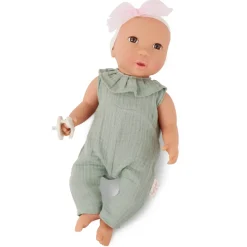 2 Lata +|Lalki | LullaBaby Lalka niemowlę ze smoczkiem, w muślinowym ubranku i opasce