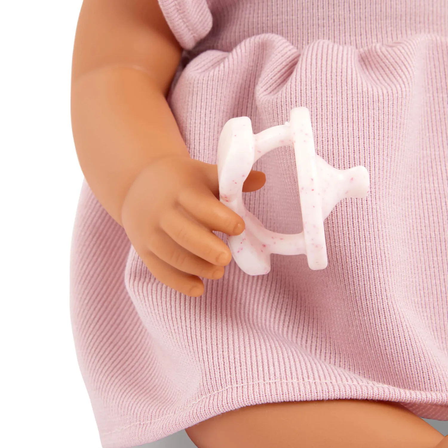 6 Lat+|3 Lata + | LullaBaby Lalka niemowlę ze smoczkiem, w sukience i opasce, wersja różowa