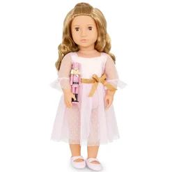 Lalki|6 Lat+ | OurGeneration Lalka świąteczna 46cm NATASHA z dziadkiem do orzechów