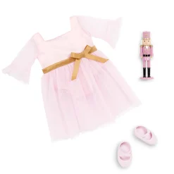 Lalki|6 Lat+ | OurGeneration Lalka świąteczna 46cm NATASHA z dziadkiem do orzechów