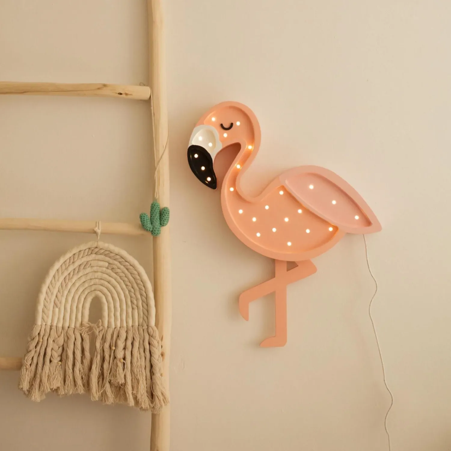 Dekoracje Dziecięce|Lampki Nocne | Little Lights Lampa Flaming PASTEL SHRIMP