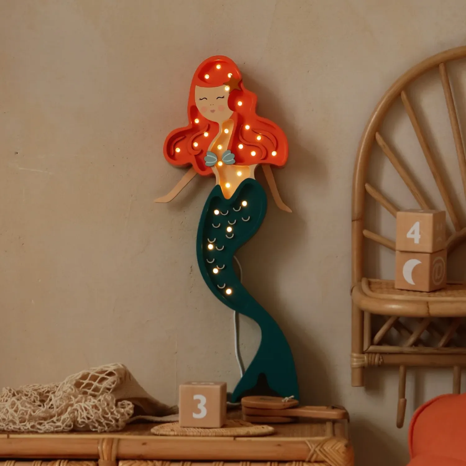 Dekoracje Dziecięce|Lampki Nocne | Little Lights Lampa Mała Syrenka ARIEL