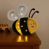 Lampki Nocne|Lampki Nocne | Little Lights Lampa Pszczółka - Honey Yellow