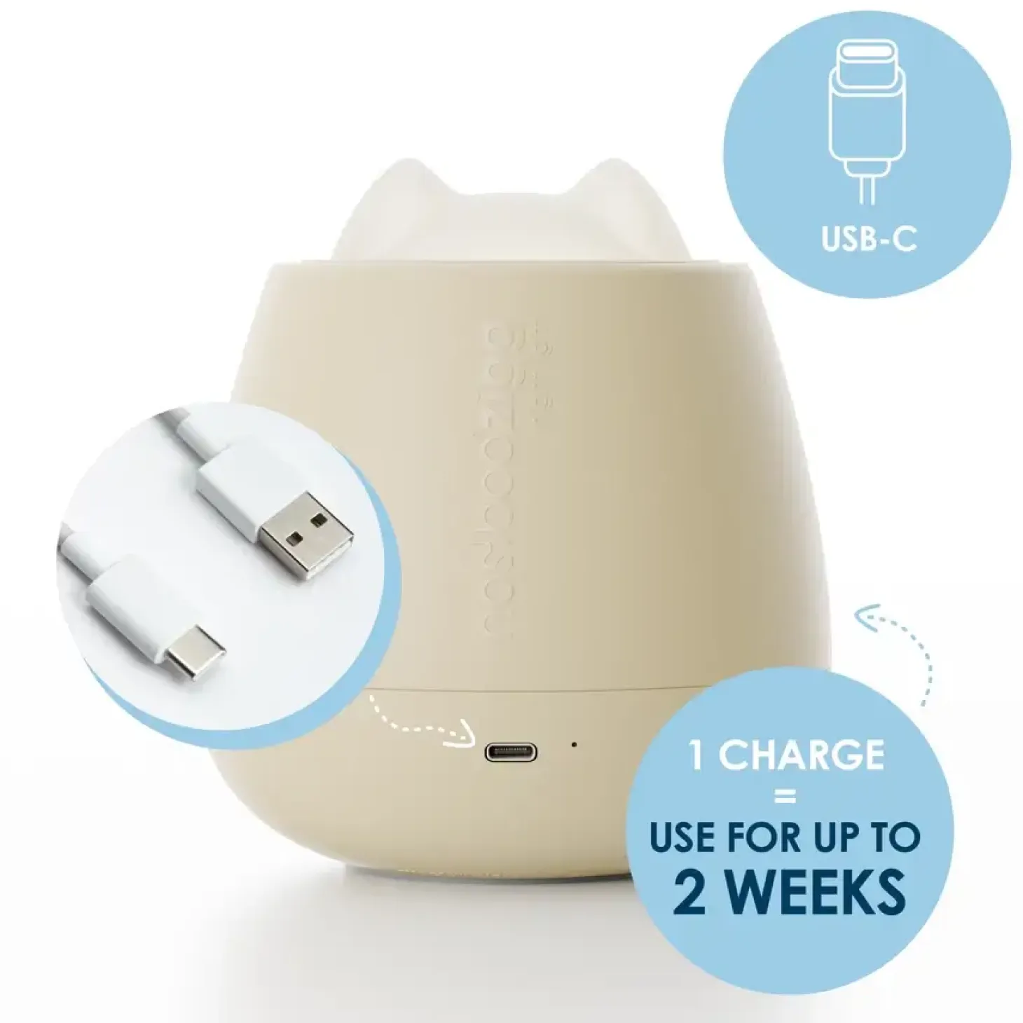 Lampka nocna Nosiboo Zigg - beige