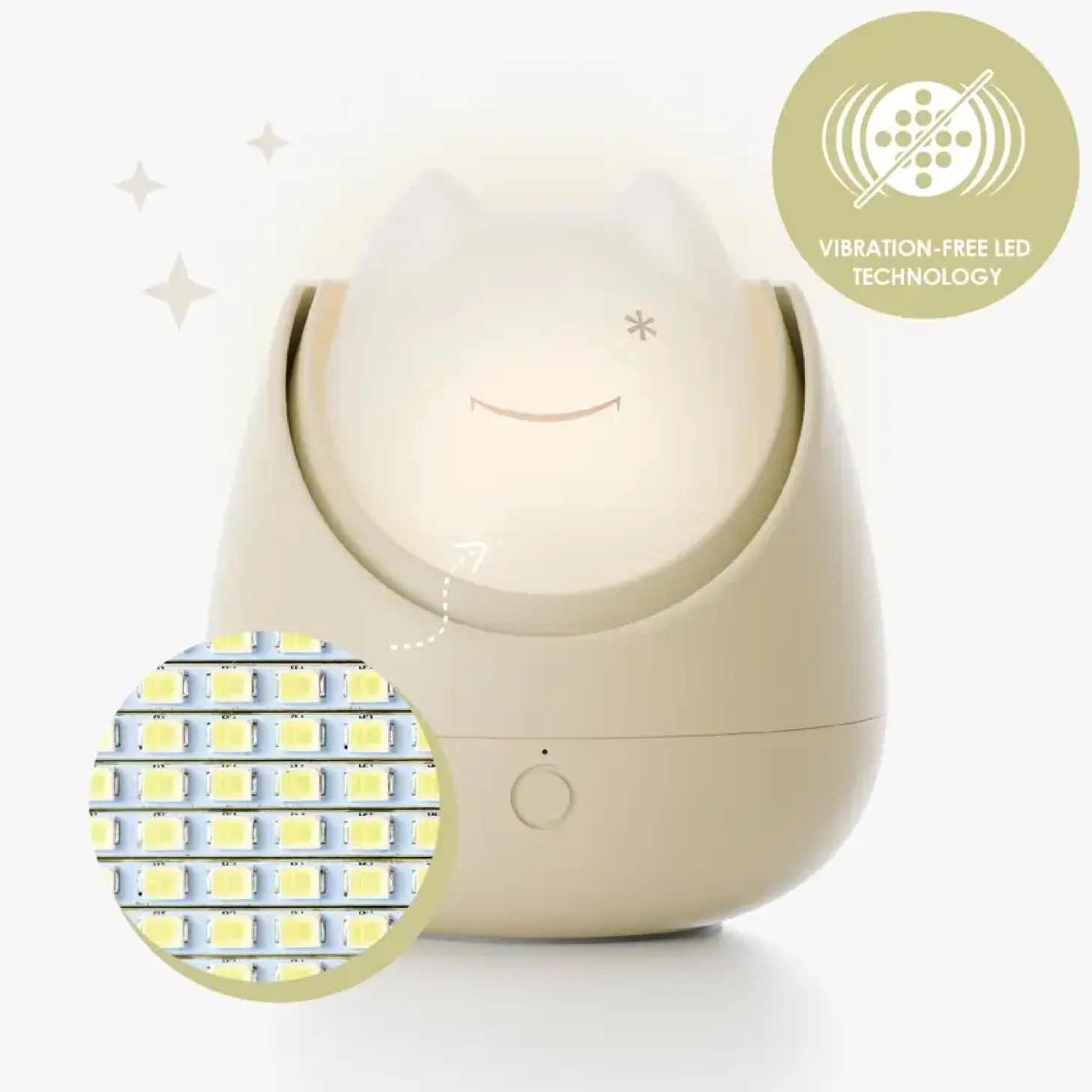 Lampka nocna Nosiboo Zigg - beige