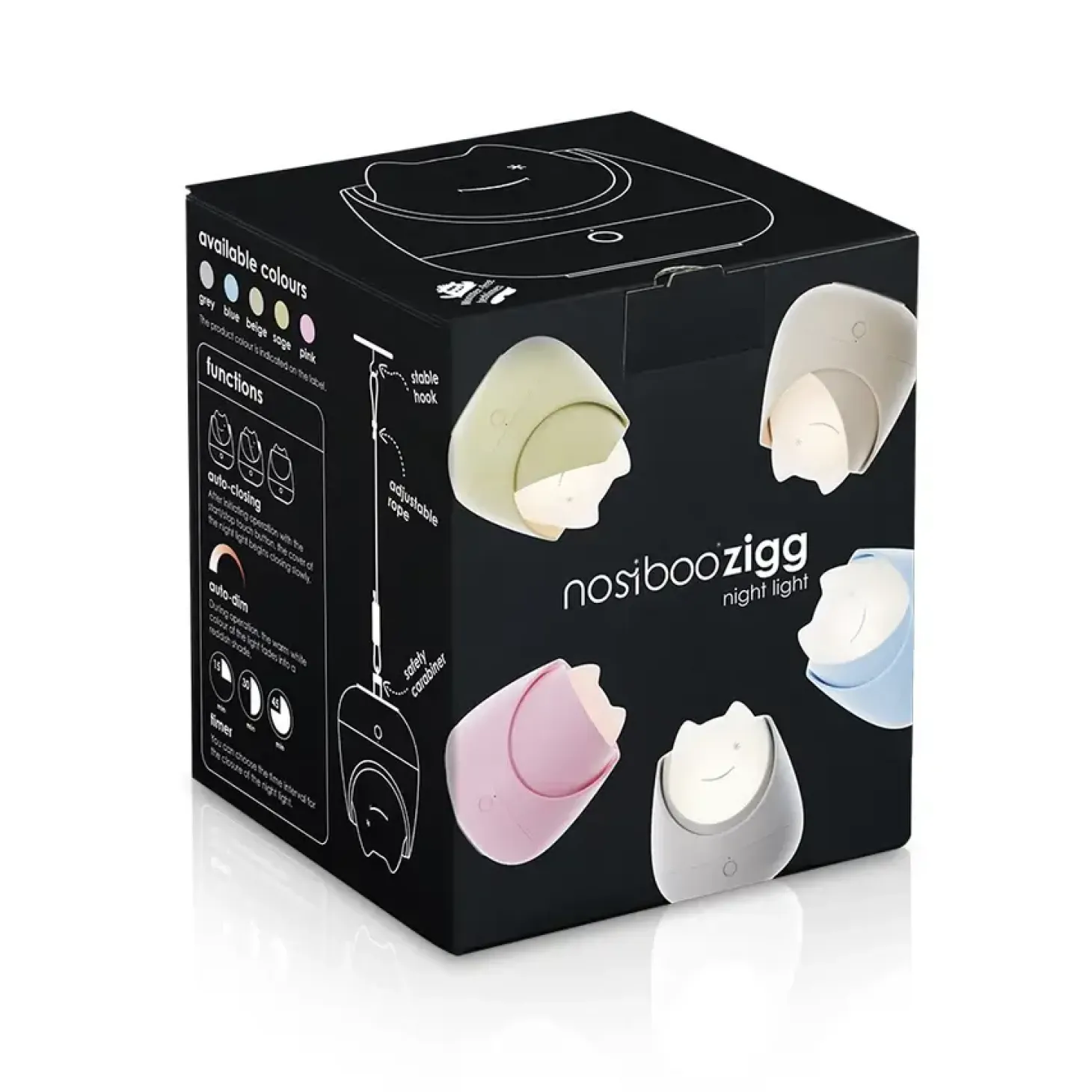 Lampka nocna Nosiboo Zigg - sage