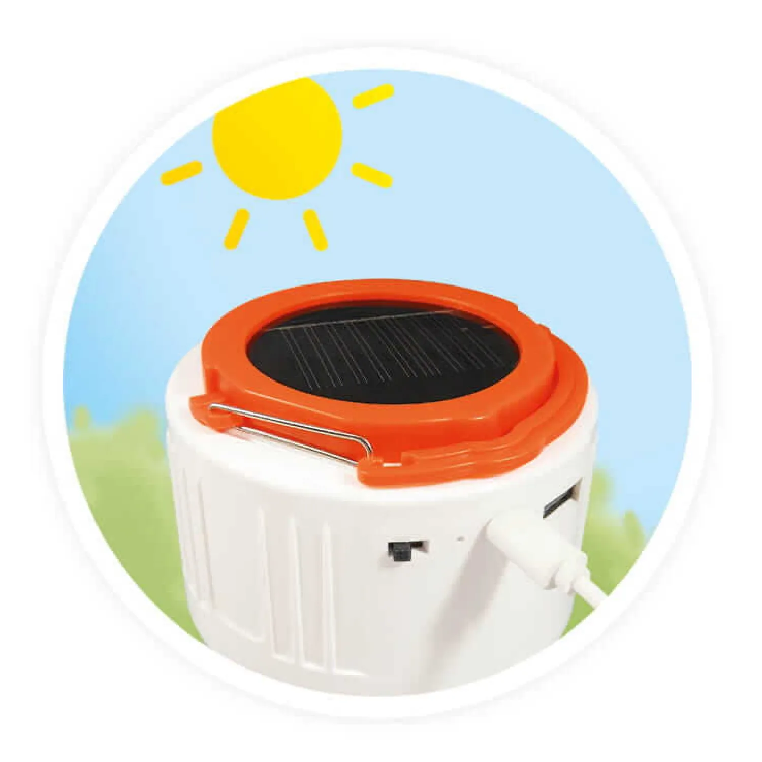 8 Lat+|Na Podwórko | Buki Lampka solarna - Latarka Bluetooth na kemping