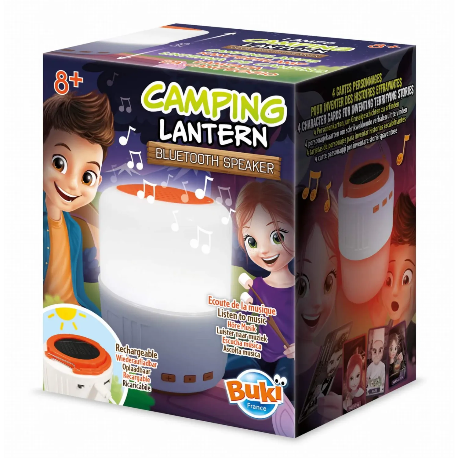8 Lat+|Na Podwórko | Buki Lampka solarna - Latarka Bluetooth na kemping