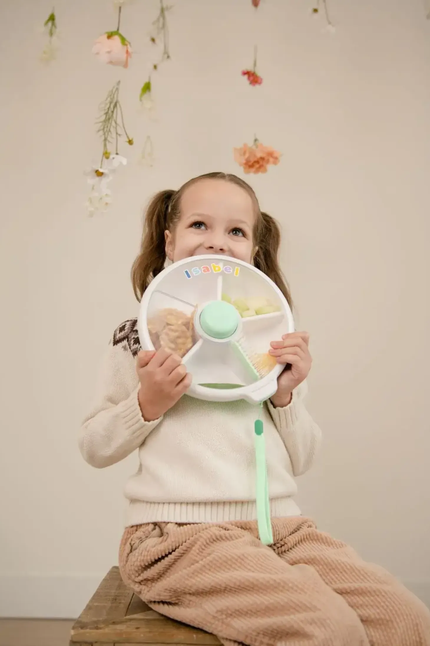 LARGE SNACK SPINNER duży pojemnik na przekąski, Mint Green