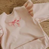 Śliniak z długim rękawem - rosy bow