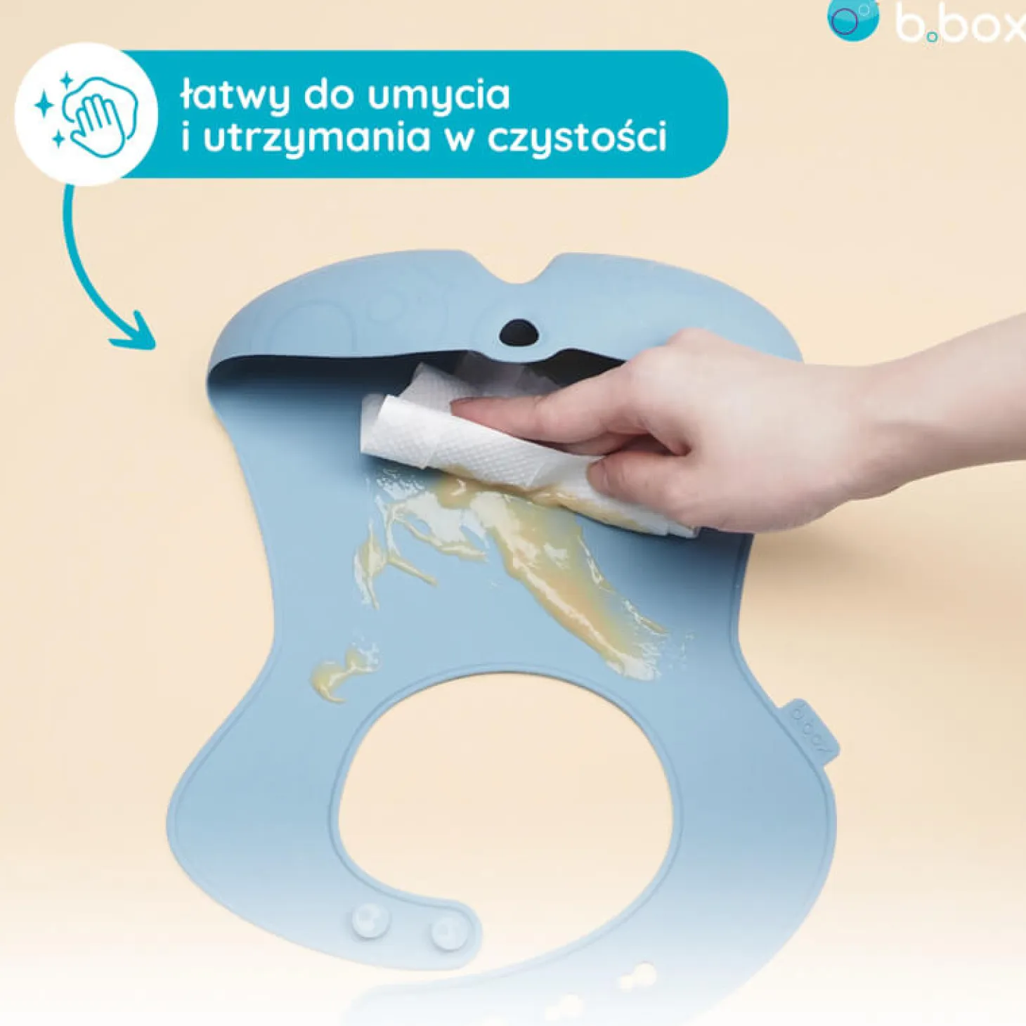Śliniak z otwartą kieszonką róż