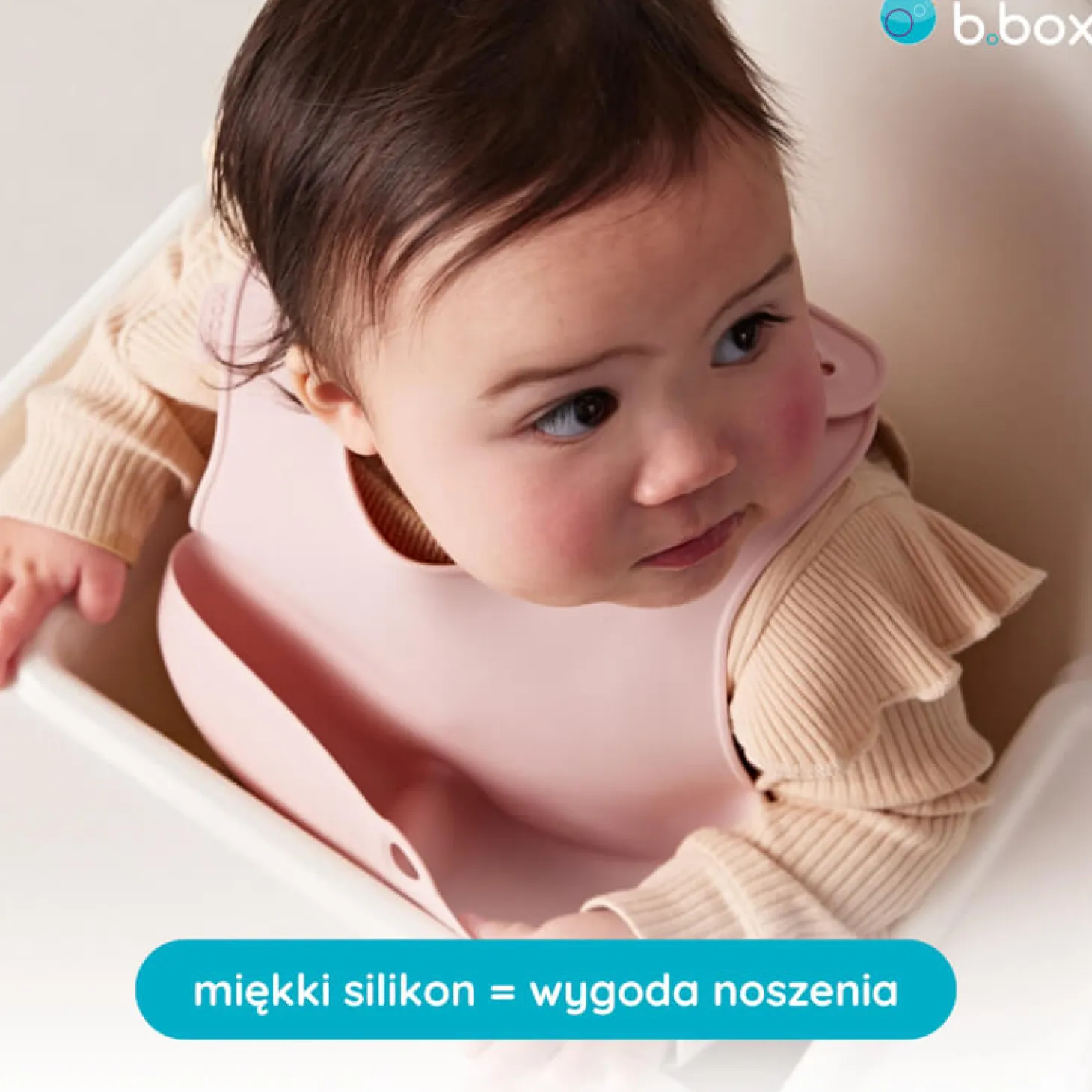 Śliniak z otwartą kieszonką róż