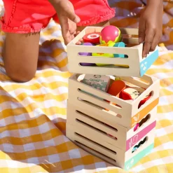 3 Lata +|2 Lata + | B.Toys Little Foodie Groups – drewniane skrzyneczki z produktami spożywczymi
