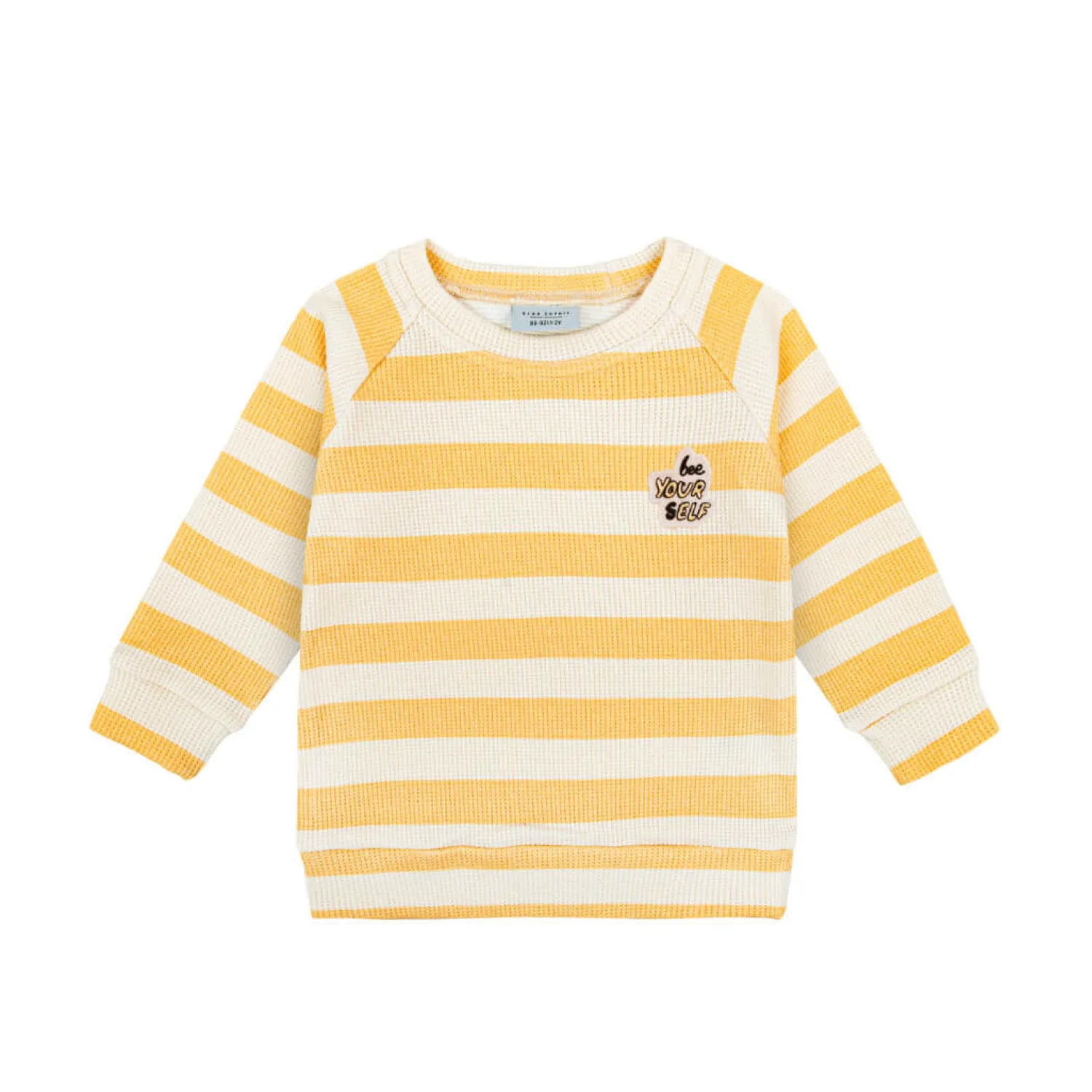 Ubranka Dziecięce | Dear Sophie Longsleeve wafelek - żółte pasy