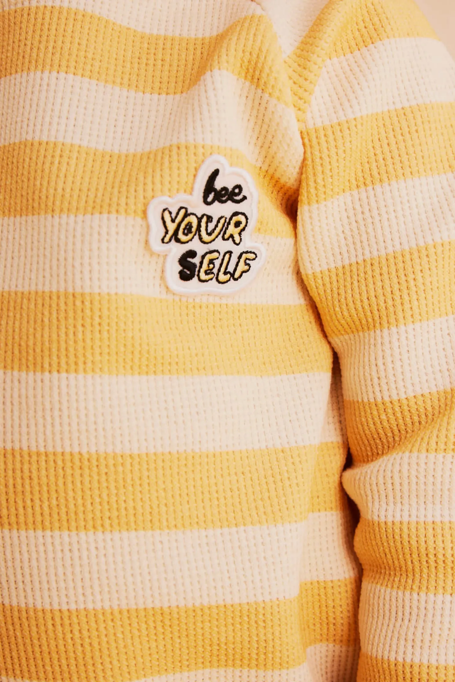 Ubranka Dziecięce | Dear Sophie Longsleeve wafelek - żółte pasy
