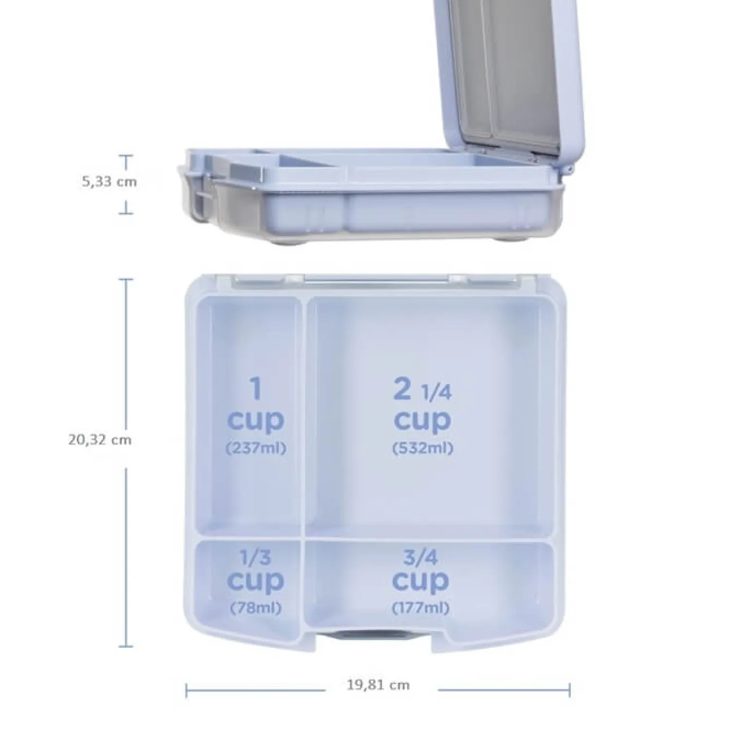 Przechowywanie Jedzenia|Przydatne Akcesoria | Ubbi Lunchbox Bento Cloudy Blue
