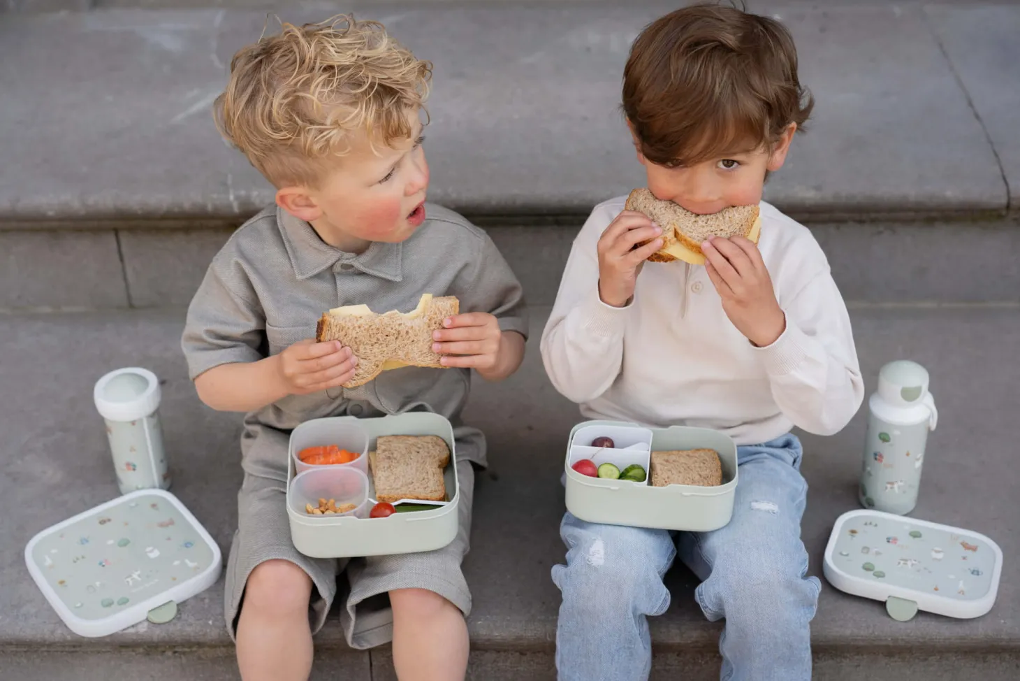 Lunchbox bento duży Little Farm