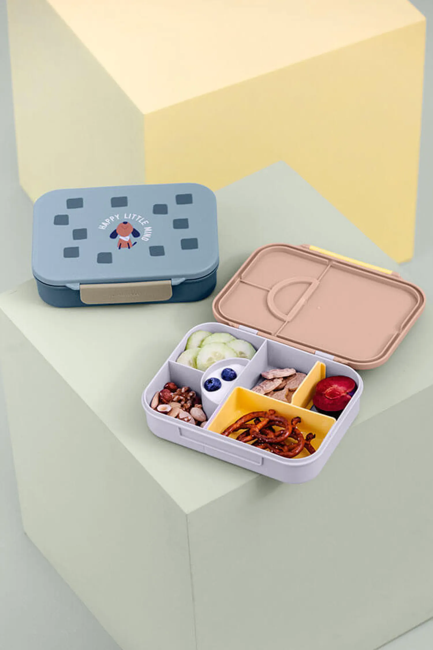 Lunchboxy|Przechowywanie Jedzenia | Lassig Lunchbox Bento z przegródkami Pattern Party rose & lilac