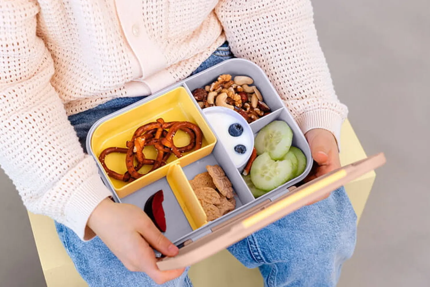 Lunchboxy|Przechowywanie Jedzenia | Lassig Lunchbox Bento z przegródkami Pattern Party rose & lilac