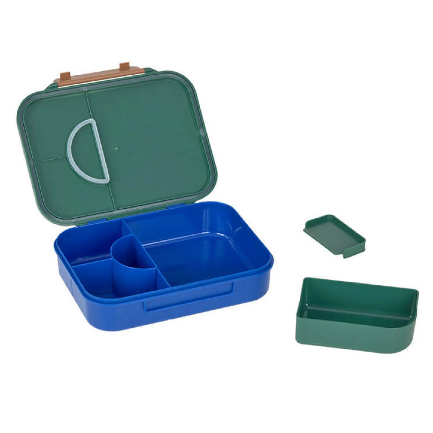 Lunchboxy|Przechowywanie Jedzenia | Lassig Lunchbox Bento z przegródkami Little Gang - Rainbow green