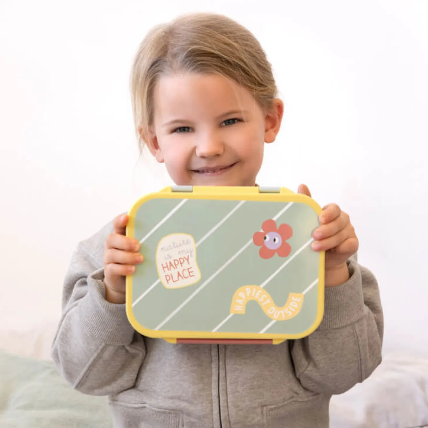 Lunchboxy|Przechowywanie Jedzenia | Lassig Lunchbox Bento z przegródkami Happy Trails Flower