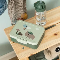 Lunchboxy|Przechowywanie Jedzenia | Done by Deer Lunchbox dla dziecka z podziałką Tiny Trails Green
