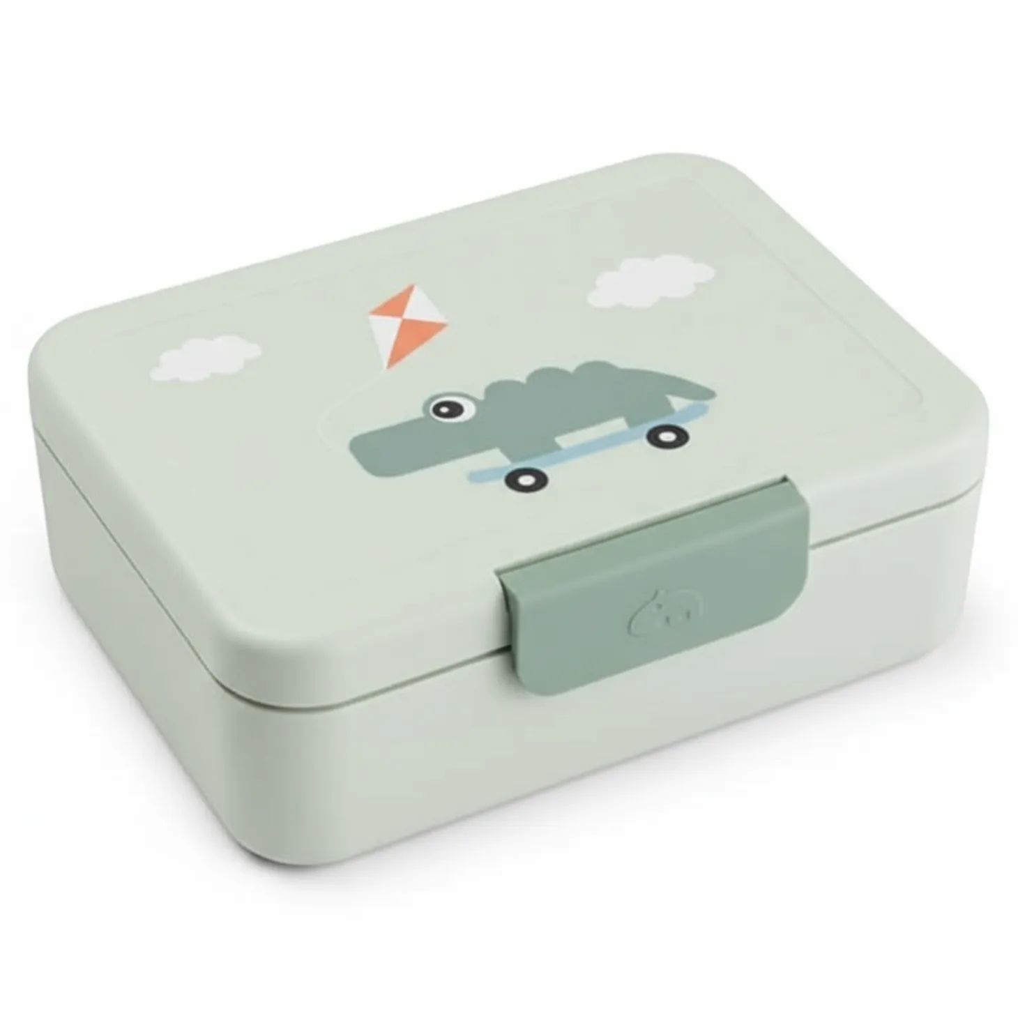 Lunchbox dla dziecka z podziałką Playground Green