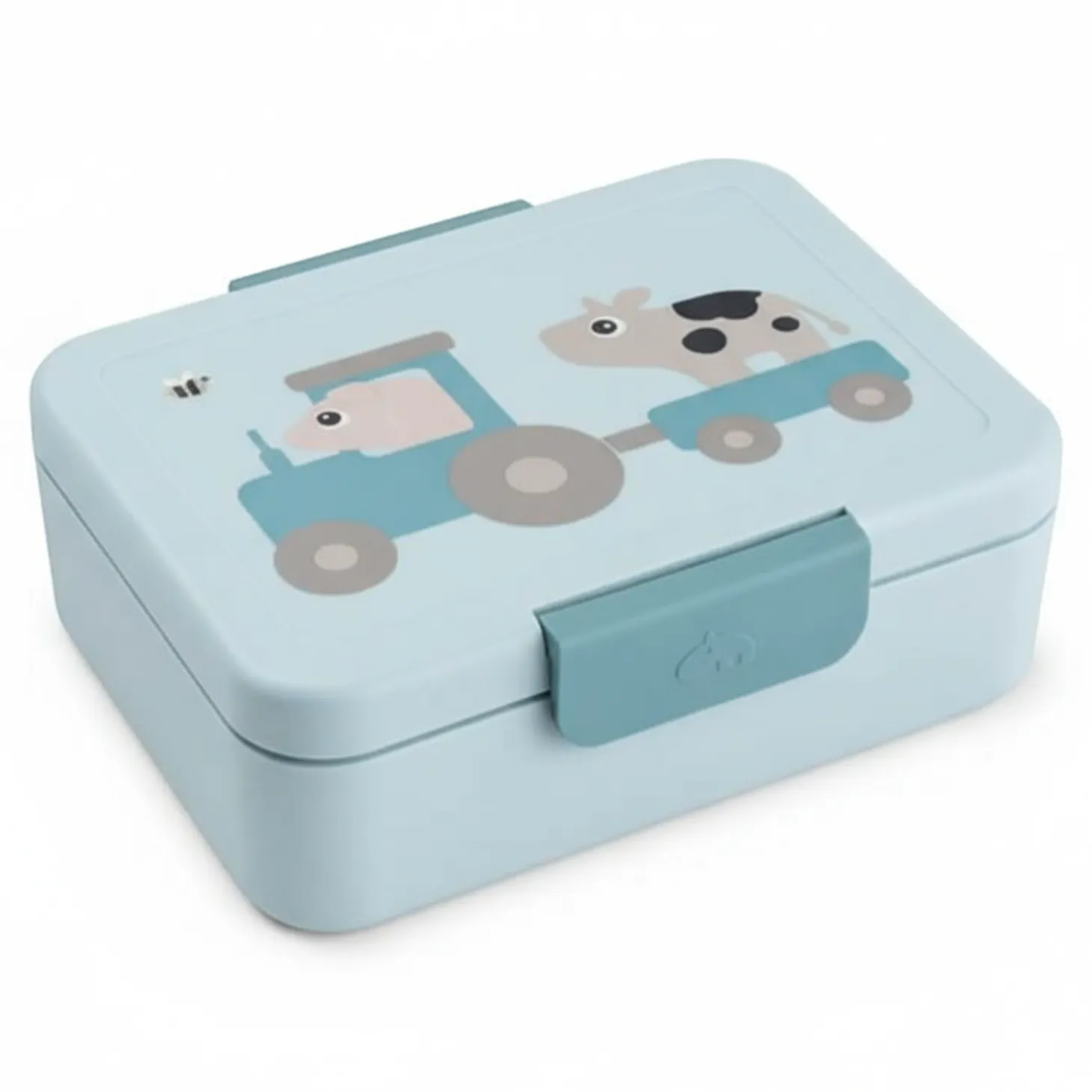 Lunchbox dla dziecka z podziałką Tiny Farm Blue