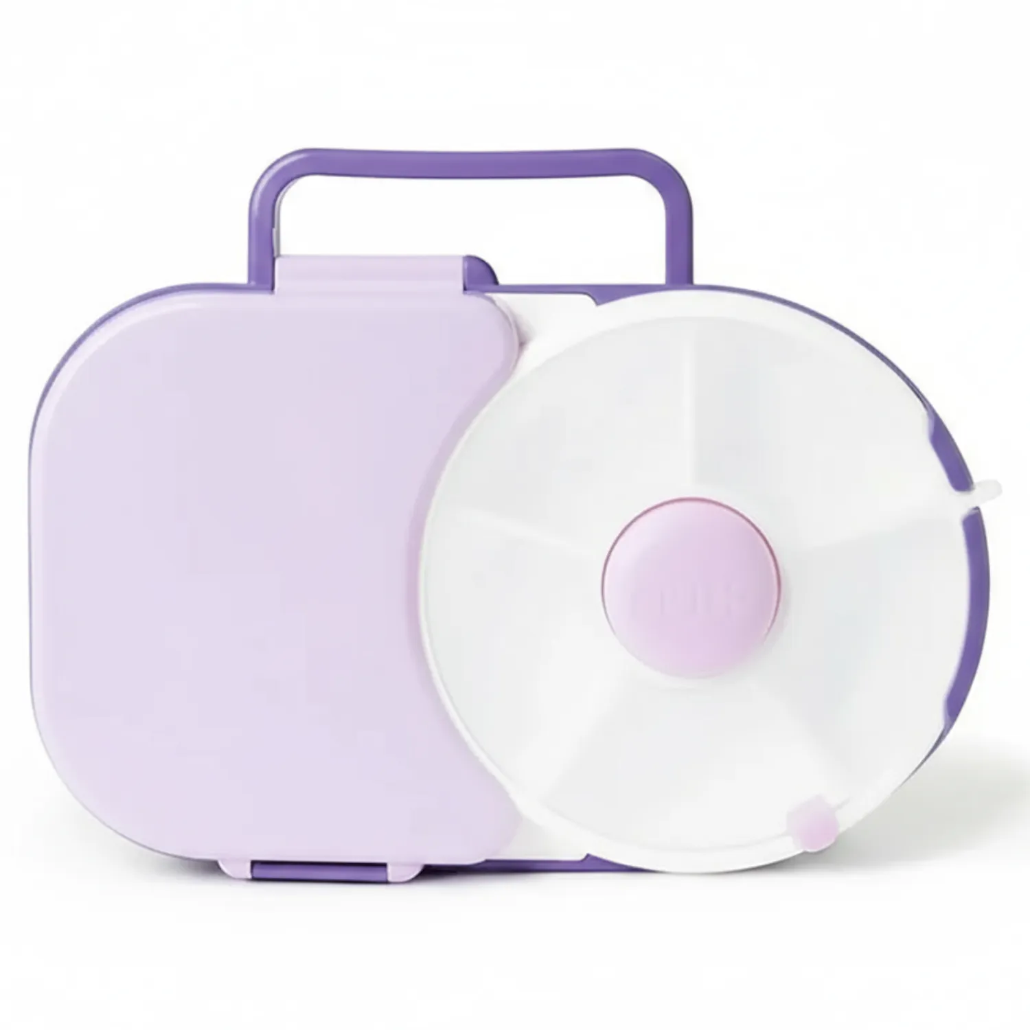 Przechowywanie Jedzenia|Przydatne Akcesoria | GOBE LUNCHBOX & SNACK SPINNER 2IN1 śniadaniówka dla dzieci, Grape Purple