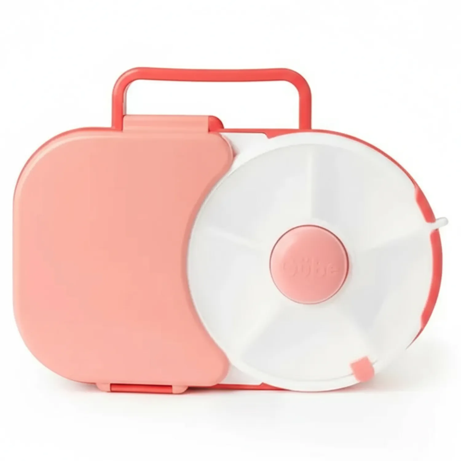 Przechowywanie Jedzenia|Przydatne Akcesoria | GOBE LUNCHBOX & SNACK SPINNER 2IN1 śniadaniówka dla dzieci, Watermelon Pink