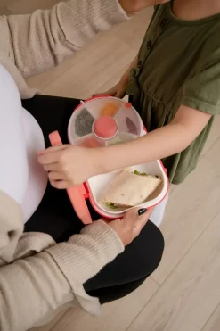 Przechowywanie Jedzenia|Przydatne Akcesoria | GOBE LUNCHBOX & SNACK SPINNER 2IN1 śniadaniówka dla dzieci, Watermelon Pink