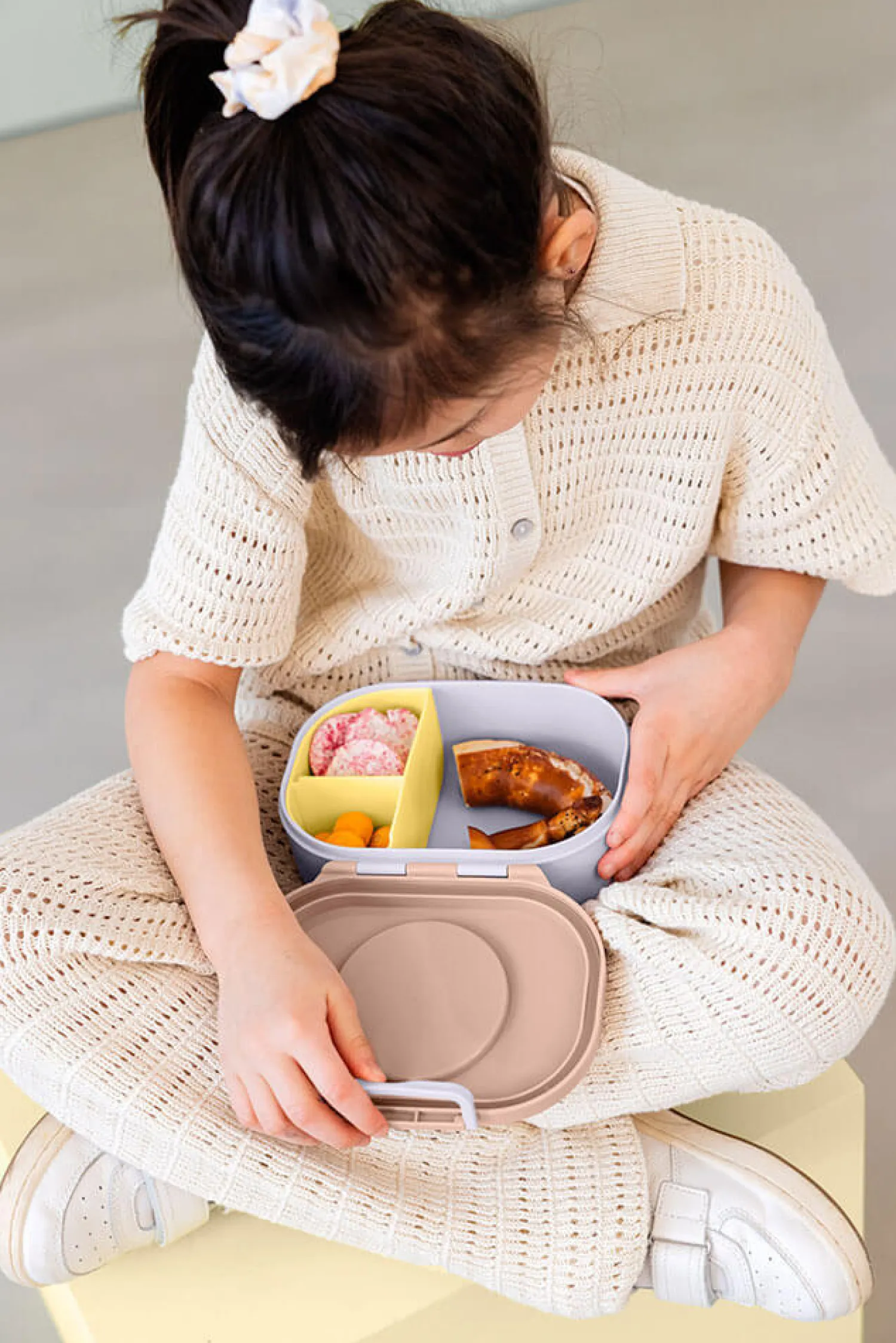 Lunchboxy|Przechowywanie Jedzenia | Lassig Lunchbox Style & Snack z przegródkami Pattern Party - rose, lilac